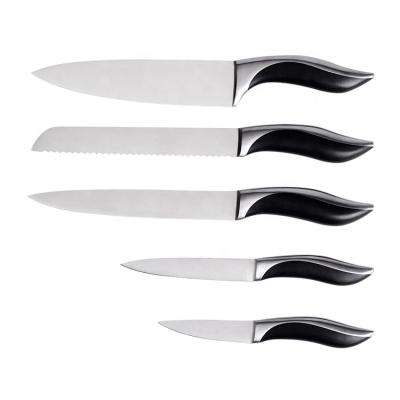 China Viable Knife Set Block Series Knife Set Modern 6 Pcs Series Stainless Steel Kitchen Knife Set With Stand for sale