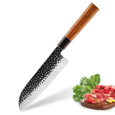 China Wholesale Professional Chef K Stainless Steel 7 Inch HandlCustom 7 Inch Santoku Knife Viable Octagon for sale