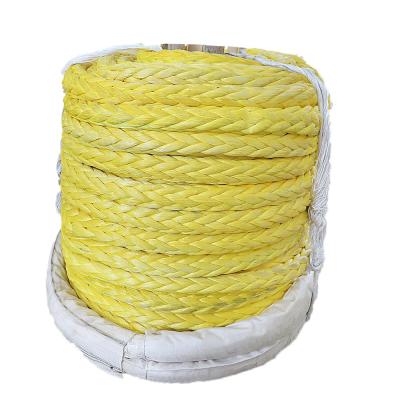 China Fishing diameter 60mm 12 strand uhmwpe winch rope industry sling used uhmwpe lifting rope for sale