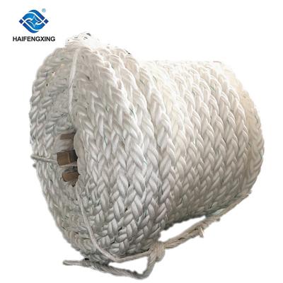 China Mooring Rope 8 Strand Nylon Polyamide Multifilament Rope For Harbor Towing for sale