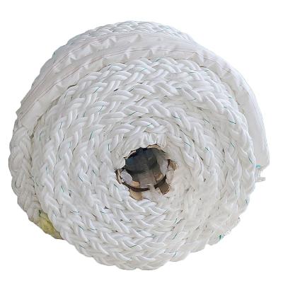 China Good Abrasion Resistance Rope 8 Strand 72mm Nylon Rope Marine Rope Mooring for sale