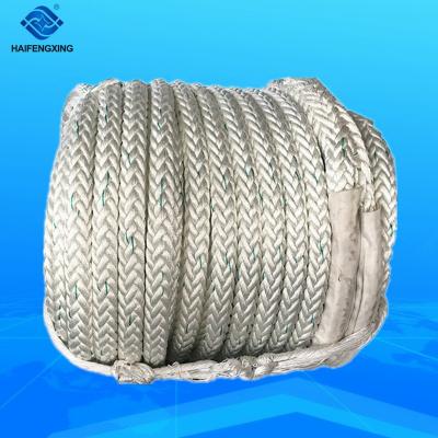 China Mooring Rope Diameter 75MM 12 Strand Nylon / Polyamide Mooring Rope for sale