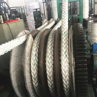 China Mooring Rope 12 Strand High Tensile Polyester Dacron Rope Mooring Ropes For Large Boats for sale