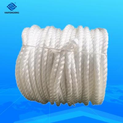 China Nylon Braided Mooring 3 Strand 16mm Pe Rope Fishing Rope for sale