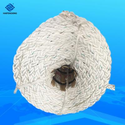 China Shipbuilding / Ocean Transpotation Stretch Polypropylene High 8 Strand Boat Boats Used Marine Mooring Rope for sale