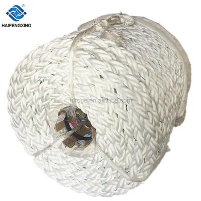 China Mooring Rope 8 Strand Braided PP Monofilament Rope , Braided Polypropylene Danline Marine Ropes for sale