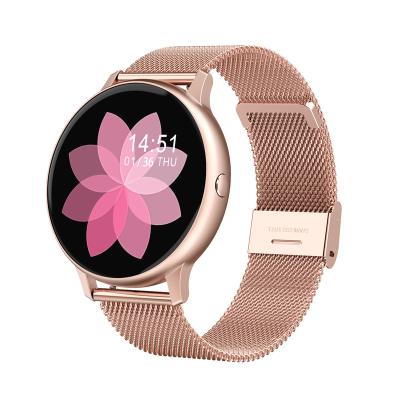 China 2020 New Update Touch Screen 1.3 Inch Full Circle Screen Display Blood Oxygen ECG Monitoring DT88 Ladies Pro Smart Watch for sale