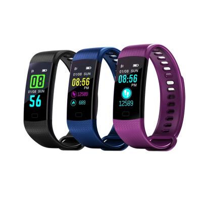 China Smart Heart Rate Monitor Fitness Smart Band Y5 Touch Screen Wristband Blood Pressure for sale