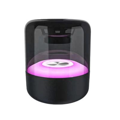 China Phone Function Factory Price Mini Desk Speaker Portable Wireless Rechargeable Speaker with Colorful LED Light for sale