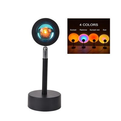 China 2021 New Modern Funny Picture Light Rainbow Table Lamp Romantic LED Sunset Lamp for sale