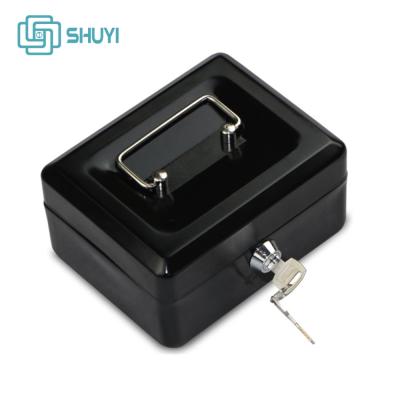 China Heavy Duty Steel Metal Storage For Coin Money Cash And Cash Safe Box for sale