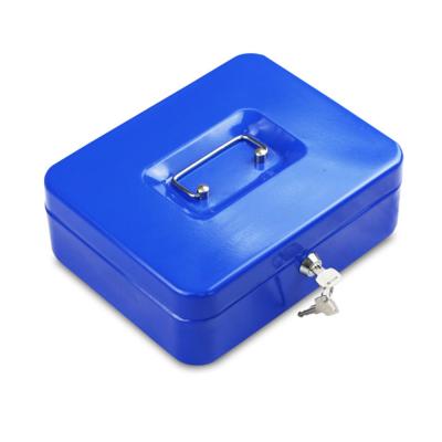 China Steel Mental Storage Heavy Duty Cash And Coin Money Counting Safe Cash Drawer Box for sale