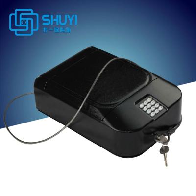 China portable electronic car safe with safety cable gun safe CS-918 for sale