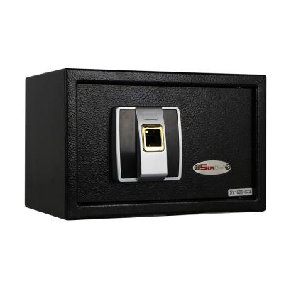 China Heavy Duty Steel Compact Biometric Dorm Safe Vault With Fingerprint Lock for sale