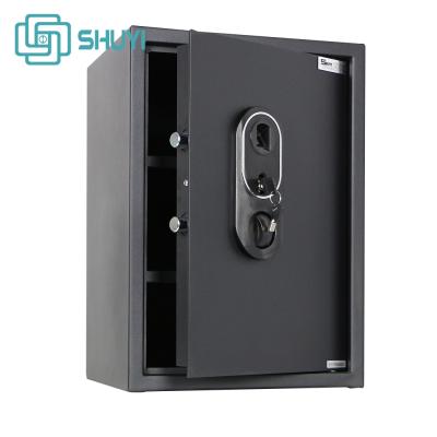 China Heavy Duty Steel Home Safe Portable Biometric Fingerprint Lock for sale