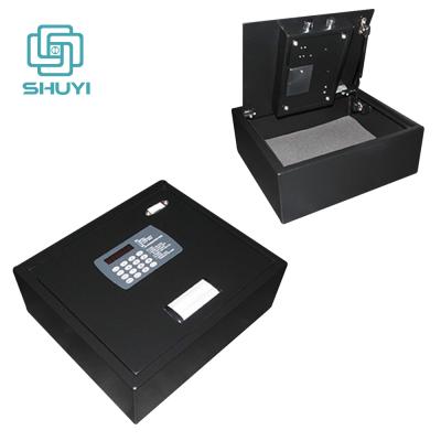 China Small Heavy Duty Steel Top Open Drawer Safe Box Coded Safes For Hotel Use for sale