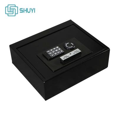 China Finger Swipe Lock Drawer Gun Fingerprint Resistant Steel Top Opening Safe Biometric Safe for sale