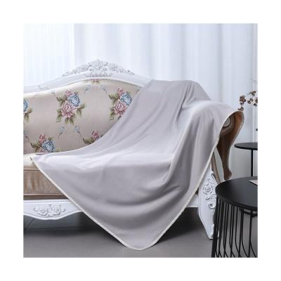 China Double sides New Fashion Trends Latest Design Individuality Gray Cooling And Flannel Blanket for sale