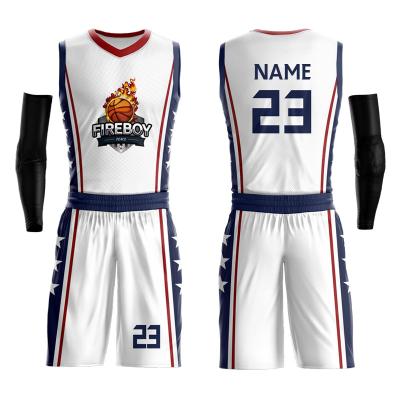 China Breathable Cheap Low MOQ Digital Sublimation Printing Custom College Basketball Jersey for sale