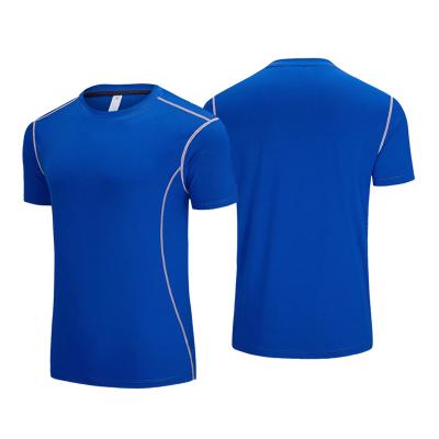 China Wholesale Custom Breathable Blue Gym Workout Athletic Male Sport T Shirt Wear Active Fitness Men Gym Wear for sale