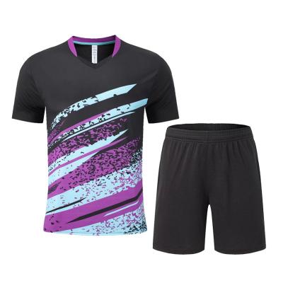 China Quick-drying breathable comfortable factory direct high quality colorful badminton tank top custom made set for sale