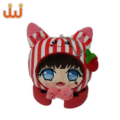 China Hot Eyed Big Plush Toy Cute Dog Plush Doll Key Chain, Wholesale Custom Teddy Bear Key Chain Toy for sale