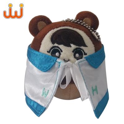 China Promotional Gifts Kids Like Plush Toy Raccoon Ball Stuffed Plush Star Dolls Kpop Key Chain Animal Toys for sale