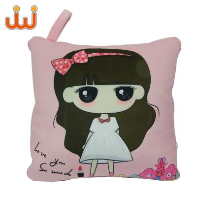 China Multi Body Style Animal Plush Pillow Blanket, Cute Plush Baby Pillow With Girl Plush Blanket And Pillow for sale