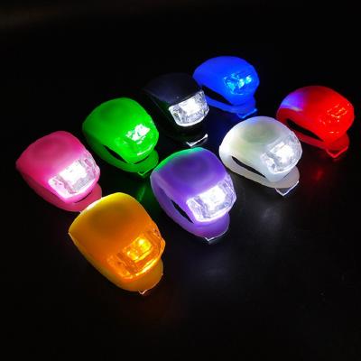 China Colorful waterproof silicone bicycle decorative light/magnetic waterproof silicone bicycle wrap-around rear light for sale