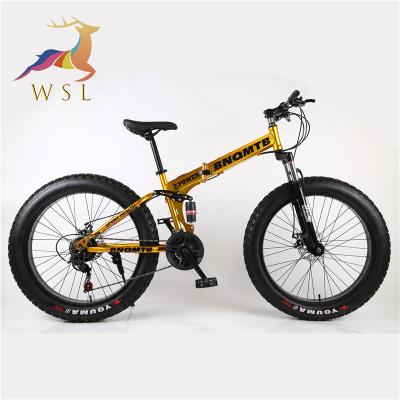 China 2020 new model street fashion color mountain bike/high quality foldable fat bike/aluminum frame with full suspension folding fat bike for sale