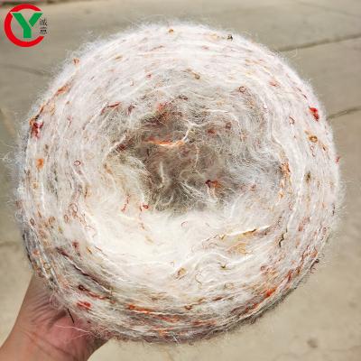 China Wholesale 1ply 59%Acrylic 25%polyester 16%nylon Anti-pilling Sweater Fancy Yarn 500g/roll Blended Cake Knitting Cake factory from China for sale