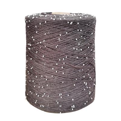 China Multicolor Fancy Yarn Wholesale High Quality 100% Cotton Beads Fancy Yarn For Machine Knitting for sale