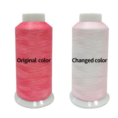 China Low MOQ High Quality High Tenacity 2700 Embroidery Thread 100% Polyester FDY 150D/2 Yard Functional Temperature Changing Thread for sale