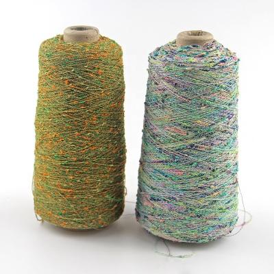 China Wholesale Colorful Metallic Knitting Knitting Weaving Yarn Nepped Knitting Yarn Fancy Yarn Stock Polyester Neppy Knot Yarn for sale