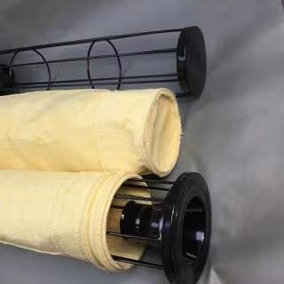 China FMS Singeing High Temperature Fiberglass Filter Bag , Calendering Felt Air Filter Material for sale