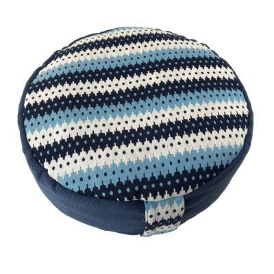 China New Buti Jacquard Round Pillow Zafu Circular Meditation Cushions Anti-Decubitus Meditation Cushion for sale