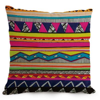 China 2016 New Style Eco-friendly Nordic African Ethnic Decorative Canvas Pillow Cushion Tribal Stripe Decorative Pillow For Home Sofa Use for sale