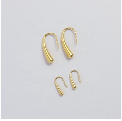 China Trendy fashion earrings trend 18k gold stainless steel hook earrings designers earings new for women 2021 for sale