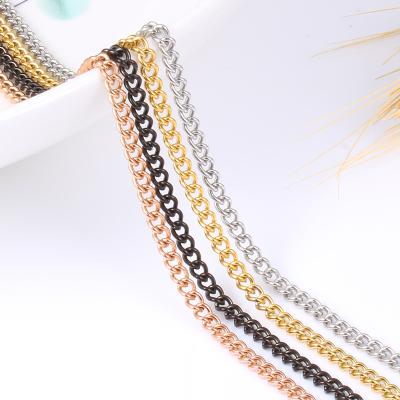 China Fashionable MICCI High Quality Wholesale Custom 316 Stainless Steel DIY Bulk Gold Plated Filled Necklace Restrictor Chains For Jewelry Making for sale