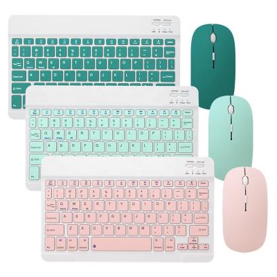 China 10inch Tablet Blue-tooth Keyboard Mini Wireless Keyboard And Mouse Wireless Key Top Rechargeable For iPad Phone Laptop Keyboard for sale