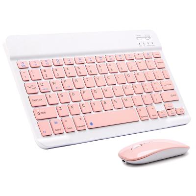 China Colorful Wireless Keyboard Mouse Combos For Xiaomi Samsung Huawei Apple iPad Mini Phone Teclado BT Wireless Keyboard Mouse for sale