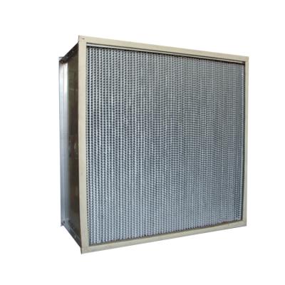 China High Quality Industrial Air Conditioning Custom H13 H14 Aluminum Foil Separator High Efficiency Hepa Air Filter for sale