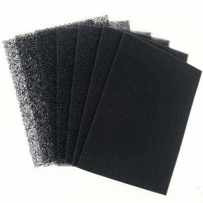 China Factory Open Cross Linked Polyurethane Cell Foam 10-60PP Mesh Fish Tank Aquarium Filter Foam Sponge For Filtering Dust for sale