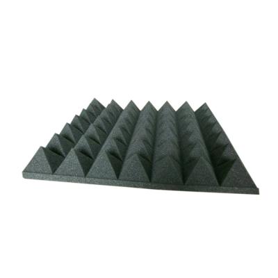 China Modern Wholesale Black Pyramid Soundproofing Foam Wall Panel Studio Treated Sound Absorbing Foam for sale