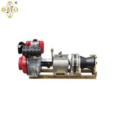 China For Tower Construction Winch 9500 12v 3 Ton Diesel Engine Capstan Winch For Cable Pulling for sale