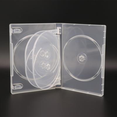 China Weisheng Logo Eco-friendly Custom Plastic CD DVD Storage Box 22mm DVD 6 Discs Packaging Box gta 5 CD Box for sale