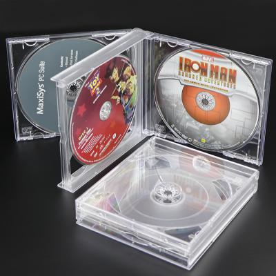 China Wholesale CD DVD CASE Weisheng DVD Replica Cases Plastic Cases For CDs DVD Box PS CD Case Clear Transparent Jewel Box for sale