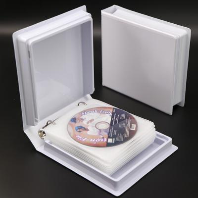 China Recyclable High Quality Multi Plastic Cases 24-CD Resealable Discs DVD Sleeves Bezel Filters 185x165x45mm for sale