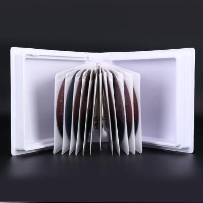 China Storage Hard Sleeves Empty DVD Packaging Box With Binding Multi Discs Resealable Media Plastic CD Storage Case for sale