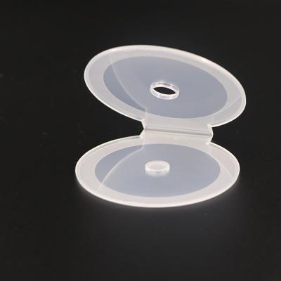 China Factory Price 8CM Weisheng Clear Rack Of Clamshell PP Mini CD Cases Recyclable Ultra Small Cheap CD/DVD Cases for sale